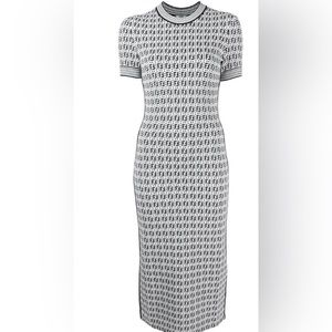 Fendi logo midi dress